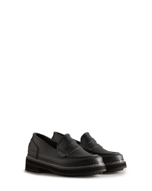 Hunter Refined Stitch Waterproof Penny Loafer in at