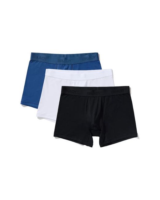 Brady 3-Pack Boxer Briefs in Black/White at