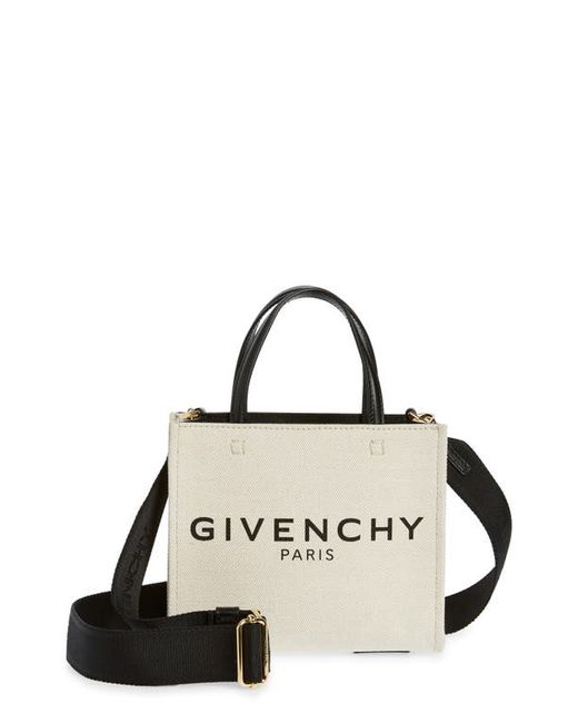 Givenchy Mini G-Tote Canvas Tote in Black at
