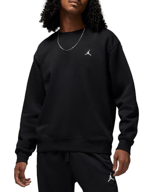 Jordan Fleece Crewneck Sweatshirt in Black at