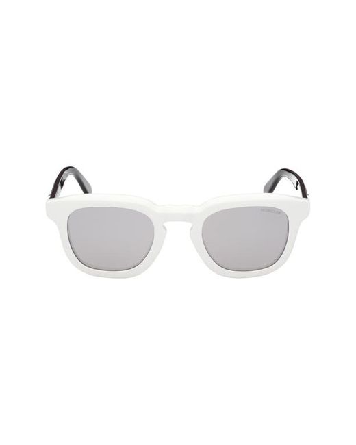 Moncler 50mm Square Sunglasses in Smoke Mirror at