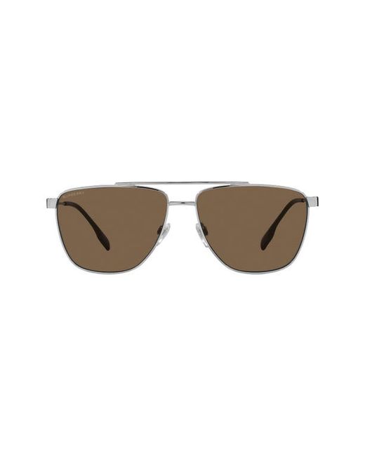 Burberry Blaine 61mm Pilot Sunglasses in at