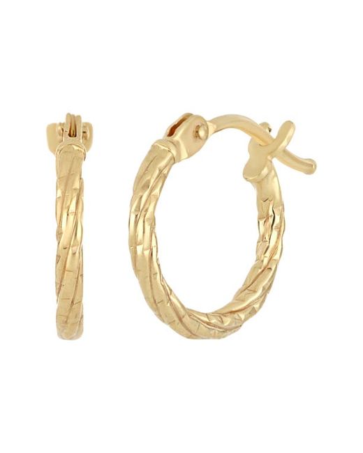 Bony Levy 14K Gold Twisted Hoop Earrings in at
