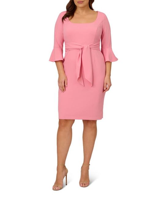 Adrianna Papell Tie Front Sheath Dress in at