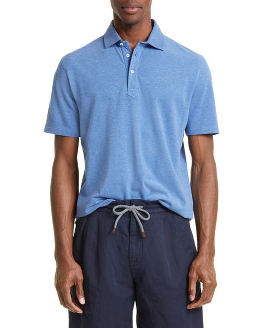 Brunello Cucinelli Short Sleeve Cotton Polo in at