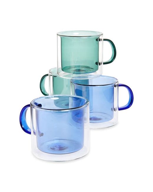The Conran Shop Set of 4 Double Wall Glass Mugs in at