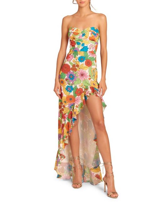 Amanda Uprichard Eden Ruffle High-Low Gown in at