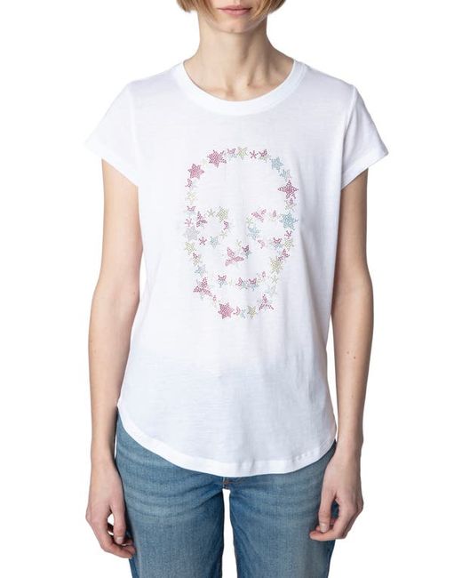 Zadig & Voltaire Woop Skull Stars T-Shirt in at