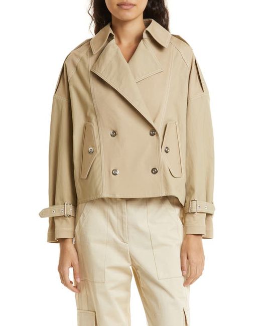 Twp Bogie High-Low Cotton Blend Trench Coat in at