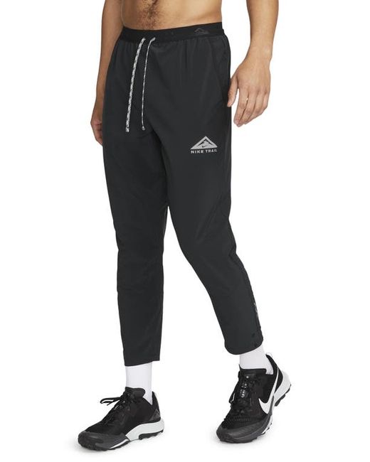 Nike Dri-FIT Trail Running Pants in Black/Black at