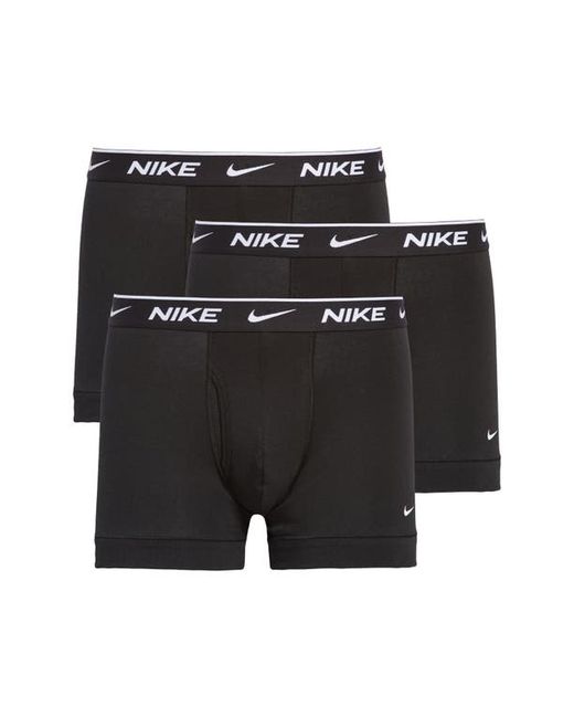 Nike 3-Pack Dri-Fit Essential Stretch Cotton Trunks in at