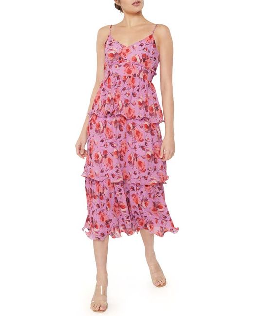 Likely Adrianna Floral Ruffle Tiered Dress in at