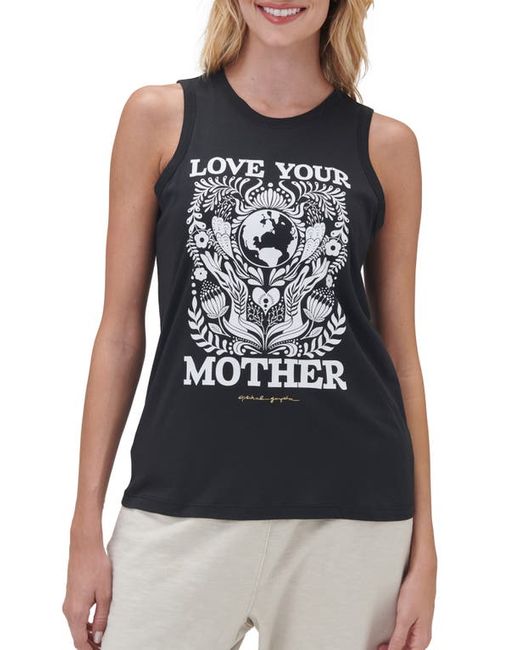 Spiritual Gangster Love Your Mother Cotton Modal Graphic Tank in at