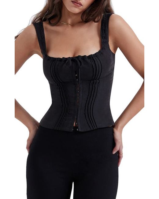 House Of Cb Chicca Square Neck Corset Top in at