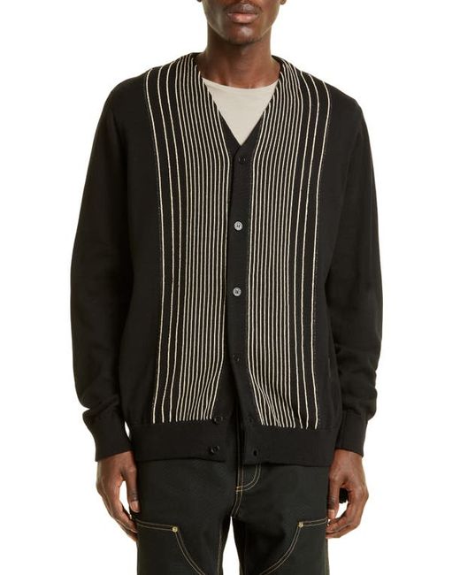 Advisory Board Crystals Abc. 123. Vertical Stripe Cardigan in at