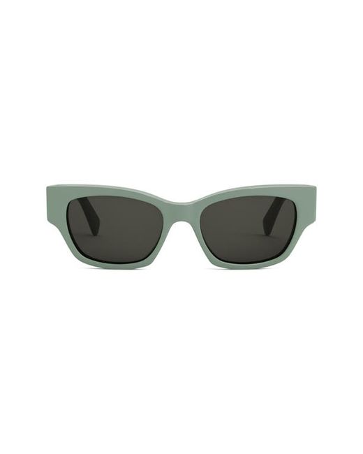 Celine Monochroms 55mm Cat Eye Sunglasses in Light Other Smoke at