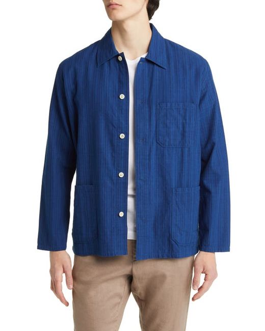 Original Madras Trading Company Stripe Lightweight Shirt Jacket in at