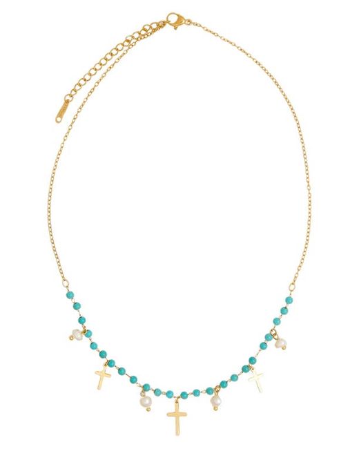 petit moments Farrah Frontal Necklace in at