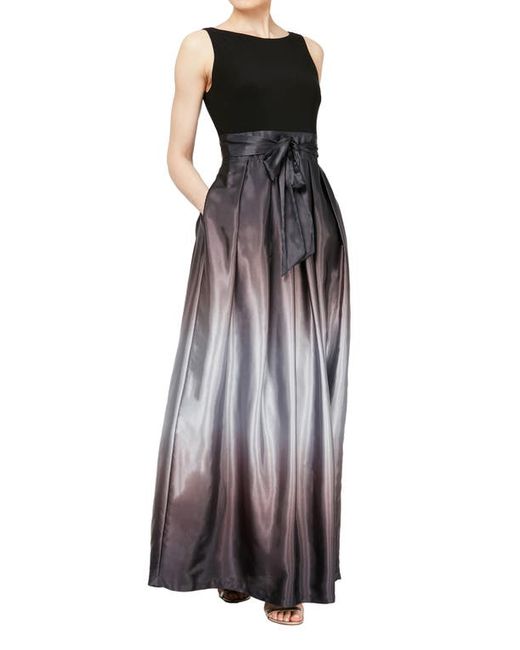 Sl Fashions SLNY Ombre Satin Gown in at