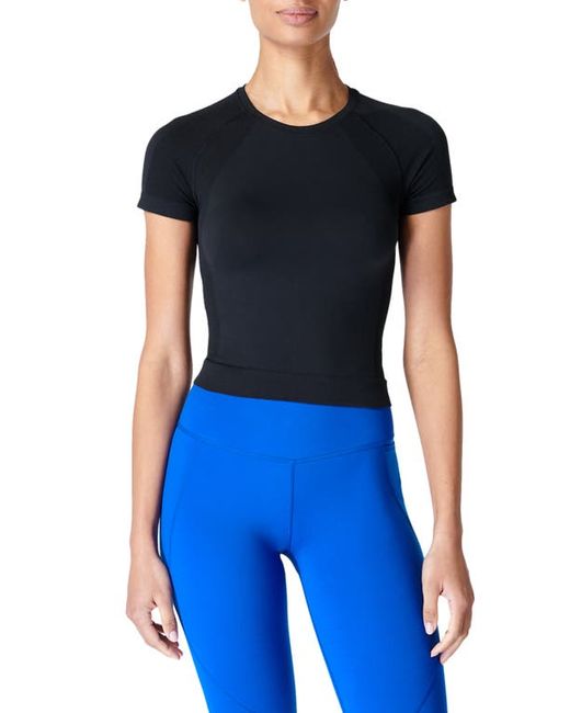 Sweaty Betty Athlete Seamless Crop T-Shirt in at