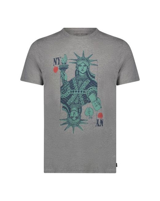 Lucky Brand New York Playing Card Graphic T-Shirt in at