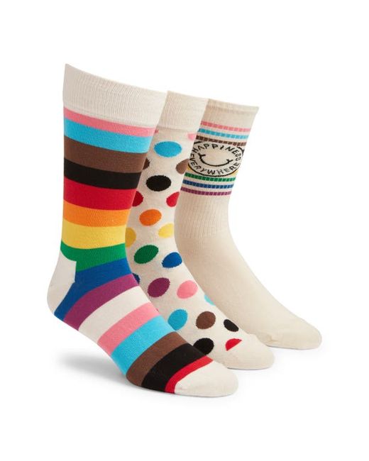 Happy Socks Assorted 3-Pack Pride Socks Gift Box in at