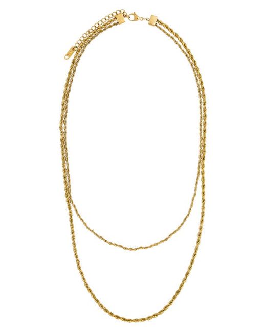 petit moments Viper Layered Chain Necklace in at