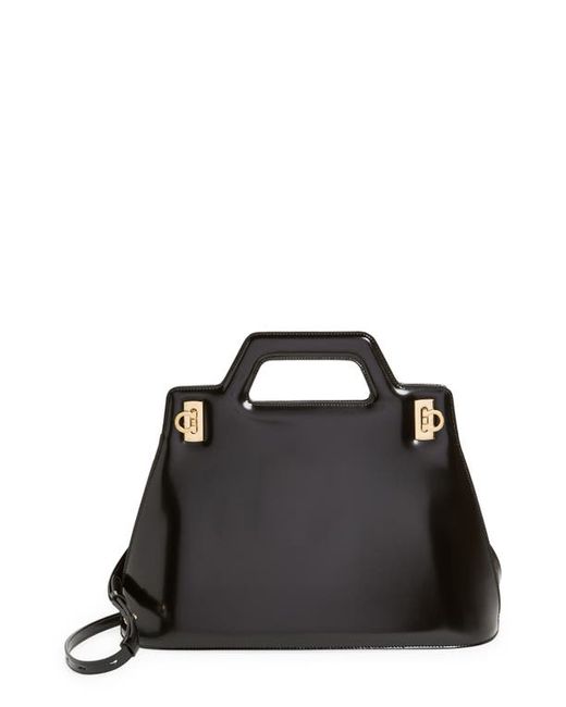 Ferragamo Medium Wanda Leather Top Handle Bag in at