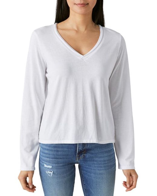Lucky Brand Long Sleeve V-Neck T-Shirt in at