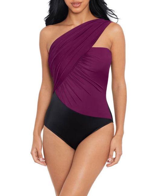 Magicsuit® Magicsuit Goddess Colorblock One-Shoulder Convertible One-Piece Swimsuit in at