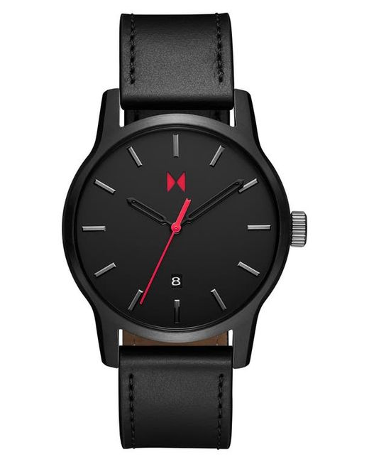 Mvmt Watches Classic II Leather Strap Watch 44mm in at