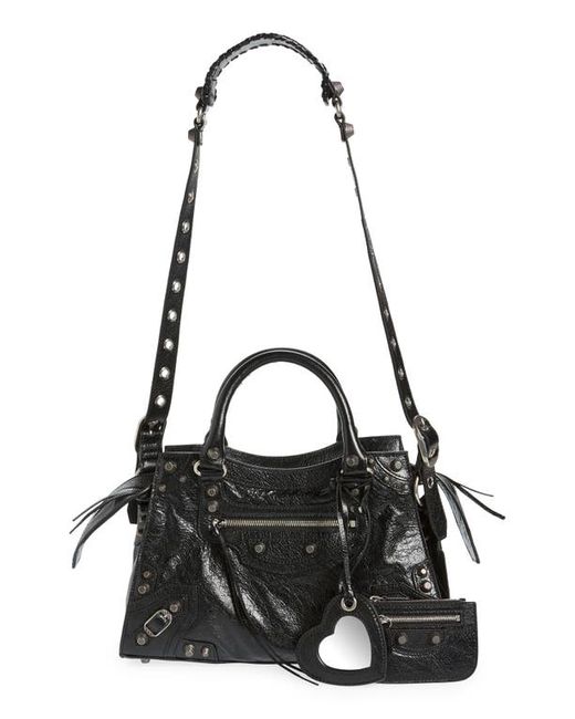Balenciaga Small Neo Cagole Leather Shoulder Bag in at