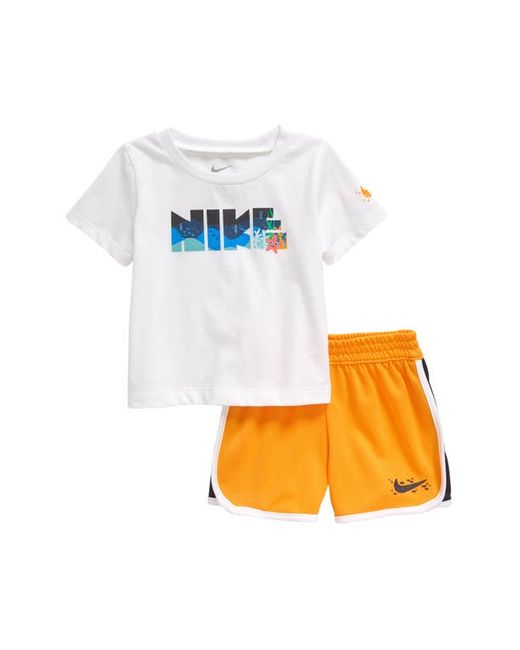 Nike Sportswear Coral Reef Graphic T-Shirt Shorts Set in at