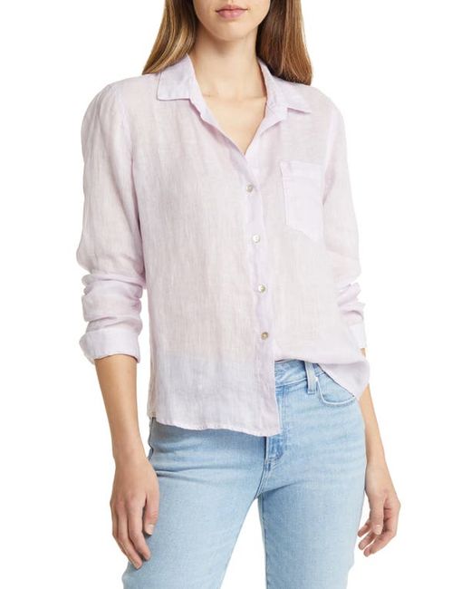 Bella Dahl Garment Dyed Linen Button-Up Shirt in at