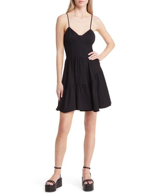 Open Edit Corset Fit Flare Dress in at