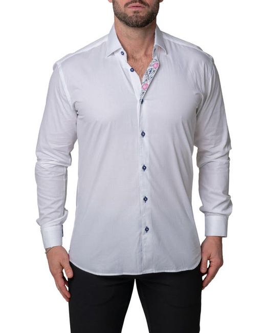 Maceoo Fibonacci Luxe Contemporary Fit Button-Up Shirt in at