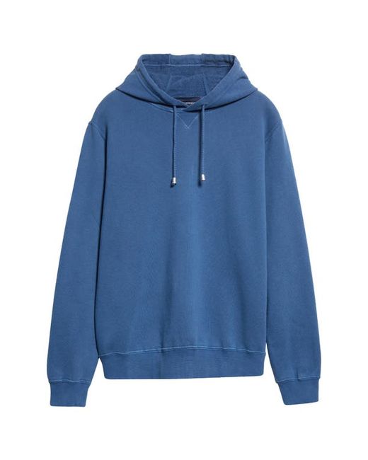 Thom Sweeney Drop Shoulder Cotton French Terry Hoodie in at