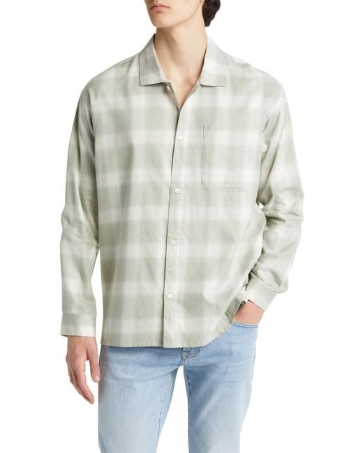 Frame Plaid Lightweight Button-Up Shirt in at