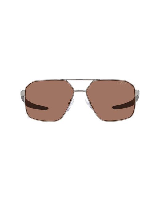 Prada Linea Rossa 60mm Irregular Sunglasses in at