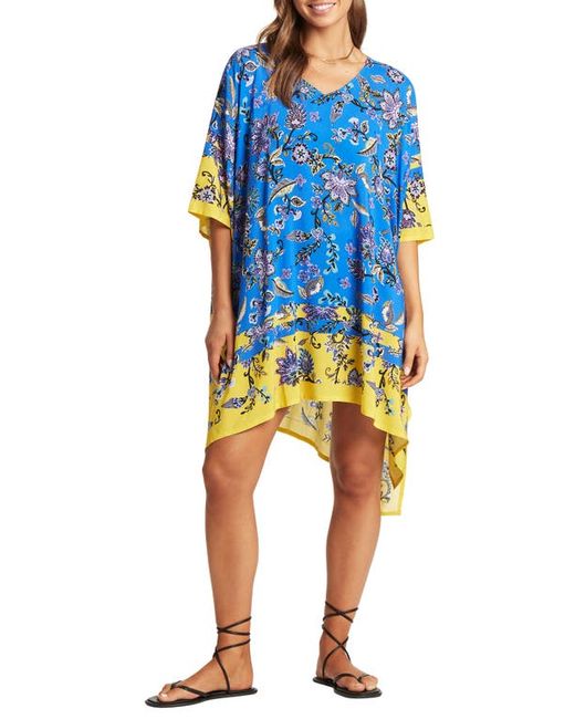 Sea Level Placement Colorblock Cover-Up Caftan in at