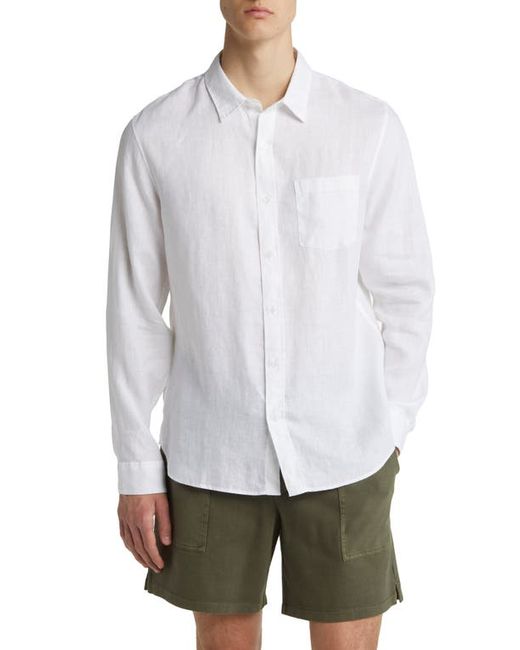 Vince Linen Button-Up Shirt in at