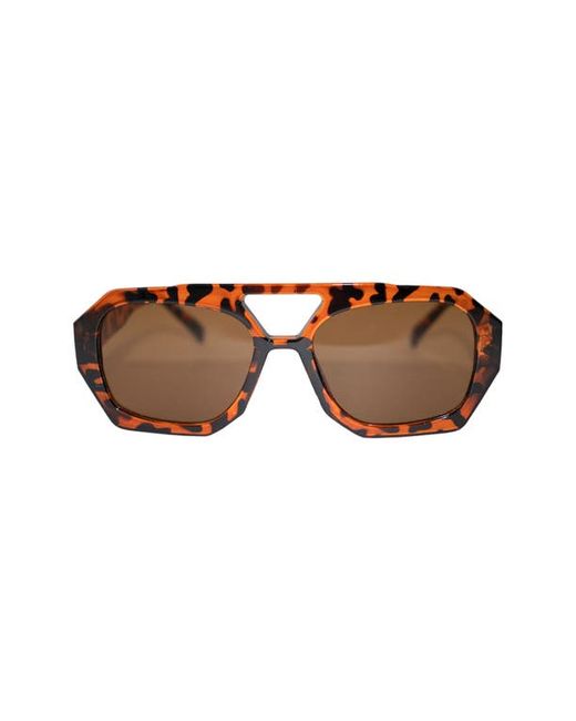 Fifth & Ninth Ryder 57mm Polarized Aviator Sunglasses in Torte at