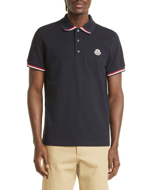 Moncler Tipped Piqué Polo in at