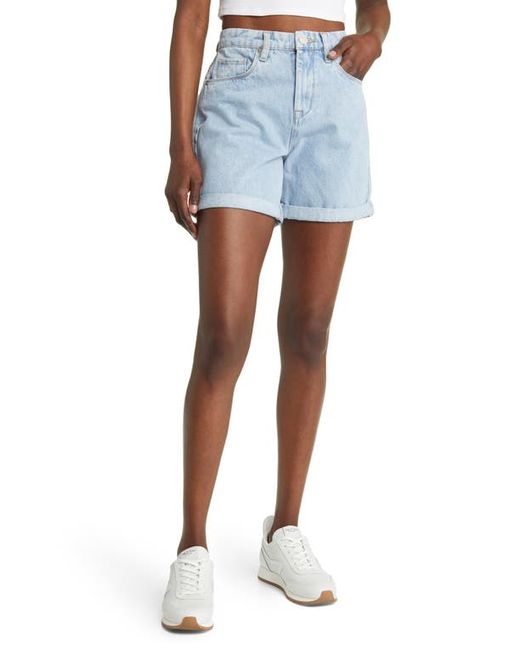 Blank NYC Perry High Waist Denim Mom Shorts in at