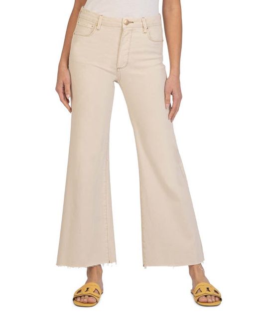 KUT from the Kloth Meg Fab Ab Raw Hem High Waist Ankle Wide Leg Jeans in at