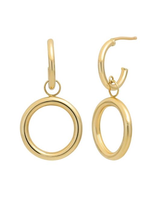 Bony Levy 14K Gold Drop Huggie Hoop Earrings in at