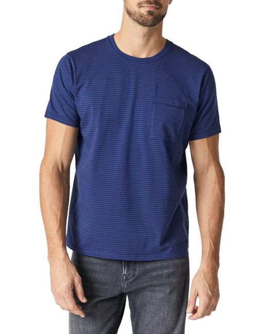 Mavi Jeans Stripe Cotton Pocket T-Shirt in at