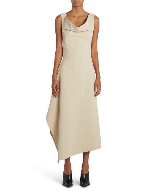 Bottega Veneta Stretch Cotton Blend Asymmetric Dress in at