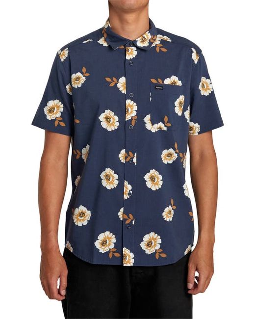 Rvca Botanical Short Sleeve Button-Up Shirt in at
