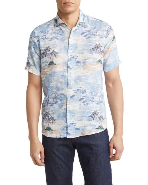 Peter Millar Crown Crafted Tropics Linen Sport Shirt in at